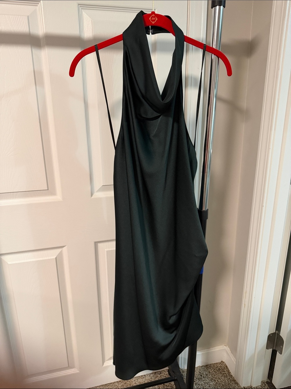 Gianni Bini Black One-Shoulder Cowl Neck Dress
